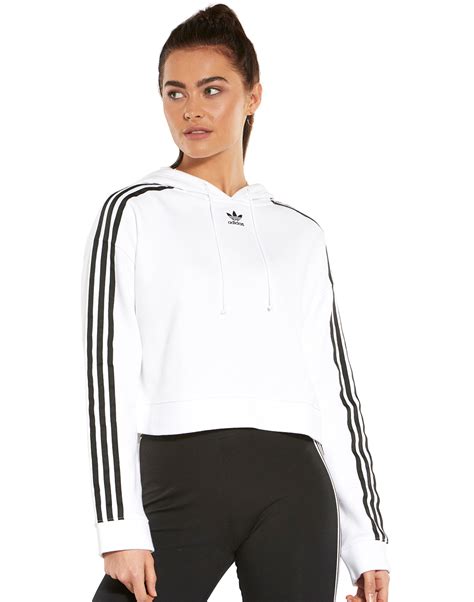 adidas cropped hoodie weiß|adidas cropped hoodie women's.